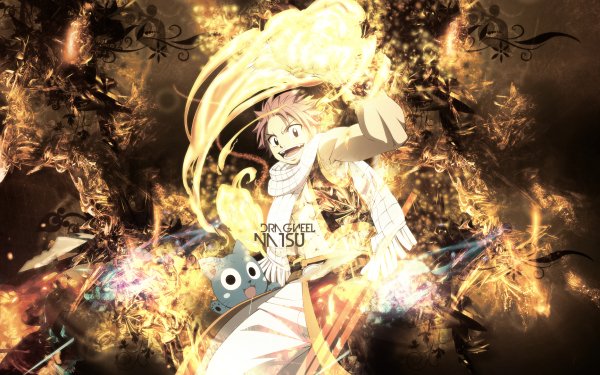 Anime Fairy Tail Natsu Dragneel Happy HD Wallpaper | Background Image
