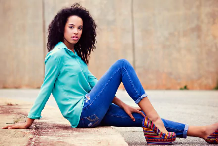 brown eyes brunette woman model HD Desktop Wallpaper | Background Image