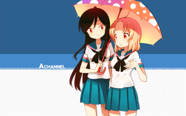 Run Momoki Yuuko Nishi Anime A Channel HD Desktop Wallpaper | Background Image