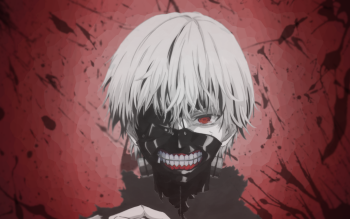 Download Ken Kaneki White Hair Tokyo Ghoul Red Anime PFP