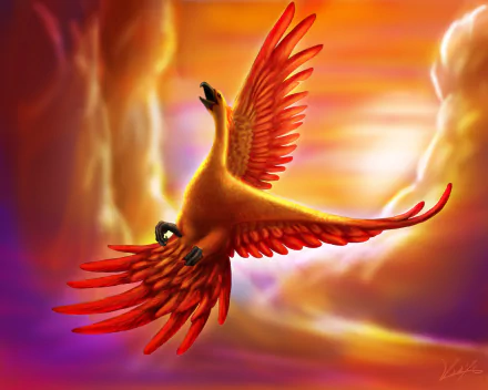 bird fantasy phoenix HD Desktop Wallpaper | Background Image