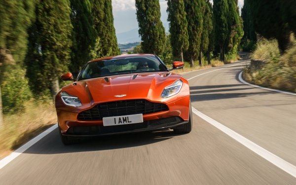 Vehicles Aston Martin DB11 Aston Martin Car Grand Tourer Orange Car HD Wallpaper | Background Image