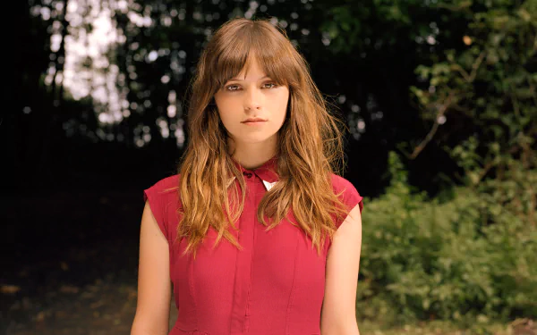 red dress English brunette singer music Gabrielle Aplin HD Desktop Wallpaper | Background Image