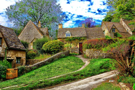  Street in Cotswold, England