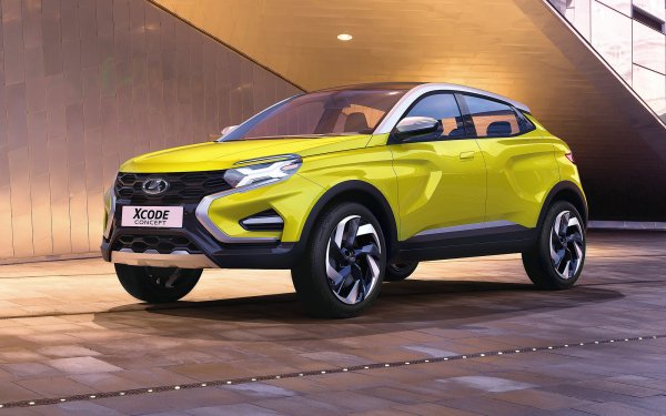 Vehicles Lada Lada XCode Yellow Car Car SUV HD Wallpaper | Background Image