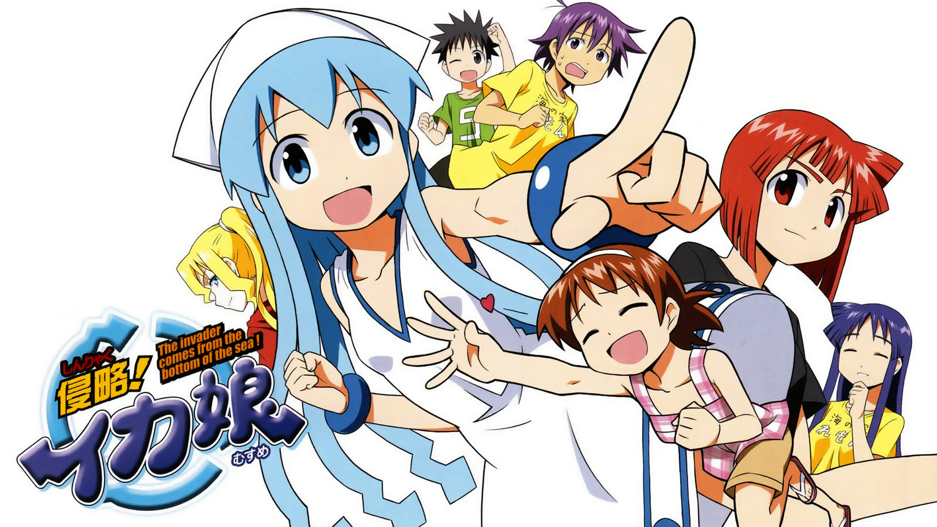 Download Ika Musume Anime Squid Girl HD Wallpaper