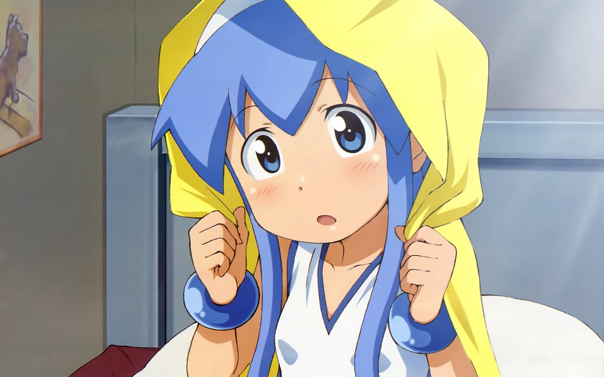 Download Ika Musume Anime Squid Girl HD Wallpaper