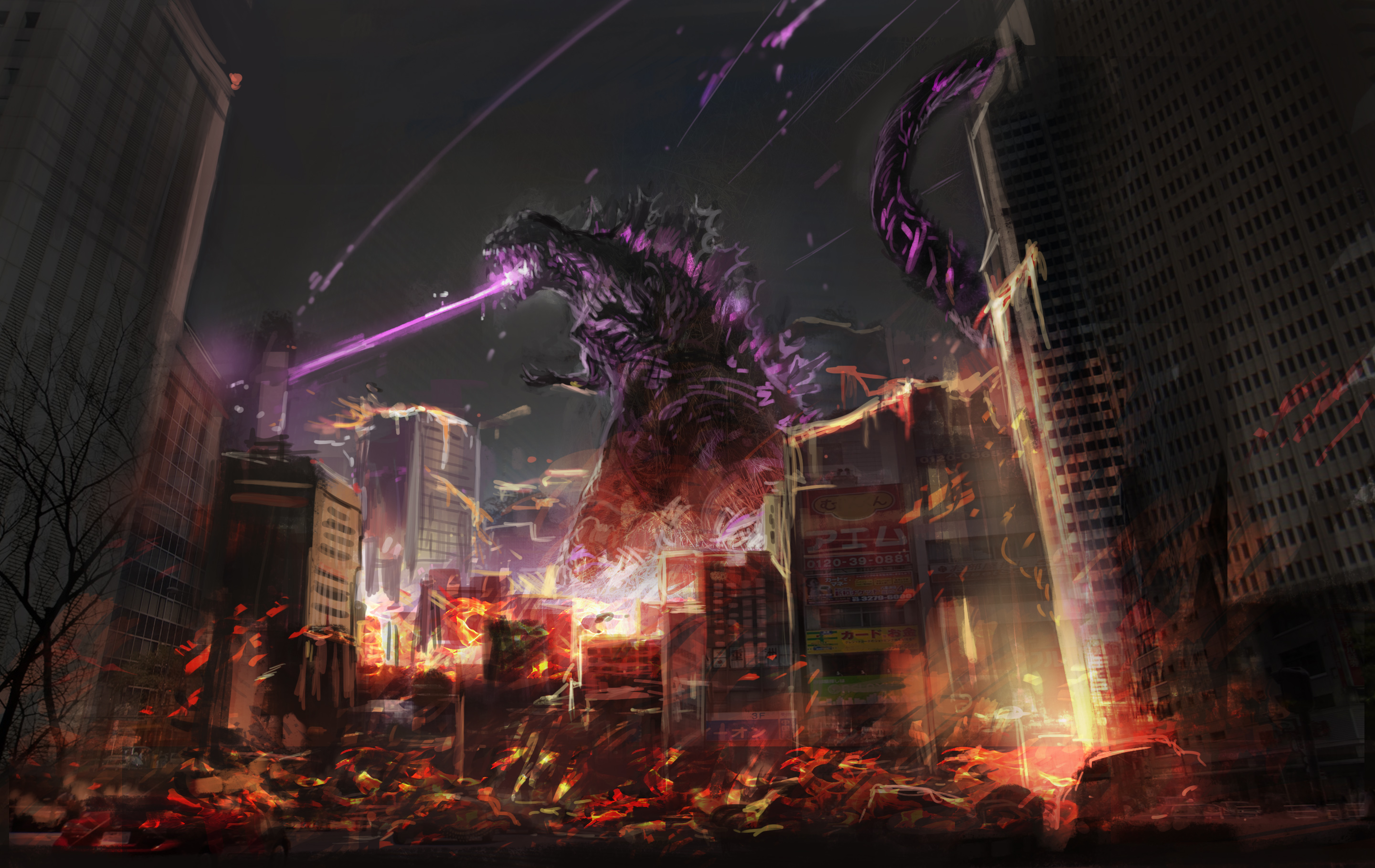 Godzilla HD Wallpaper by 甘蜜こうすけ