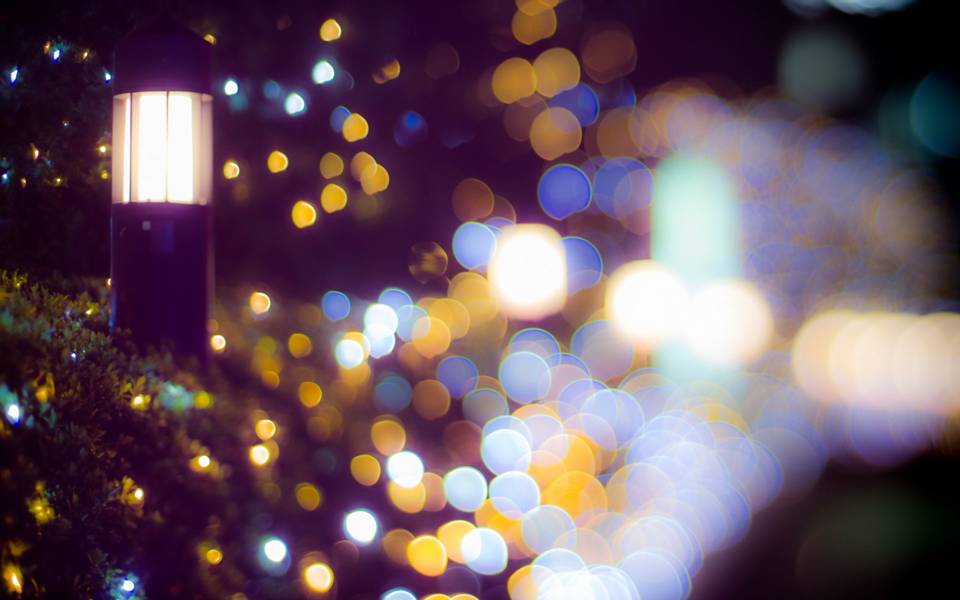 Download Bokeh Night Photography Light HD Wallpaper