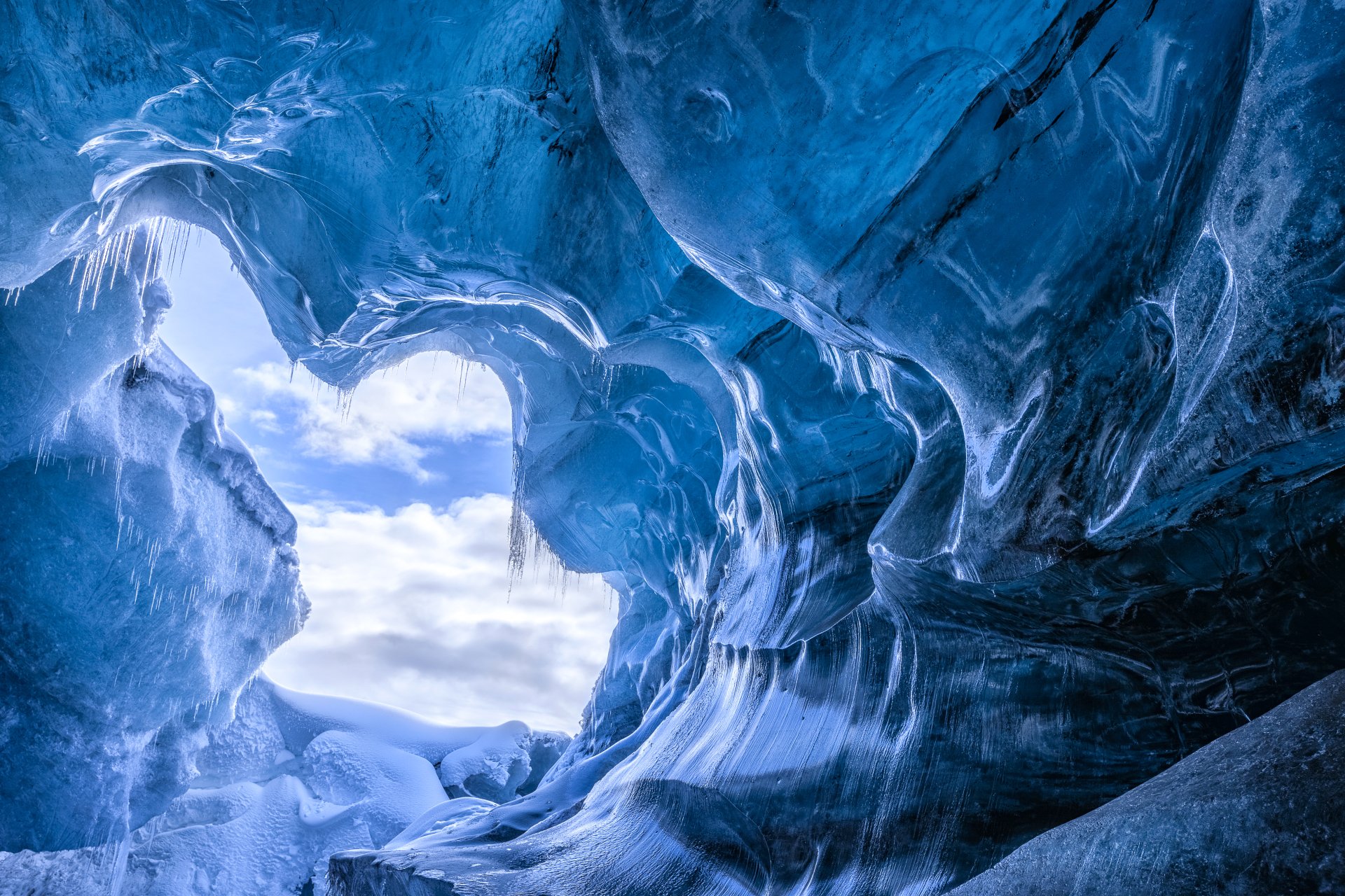 Ice Cave 5k Retina Ultra Hd Wallpaper Background Image 5611x3741