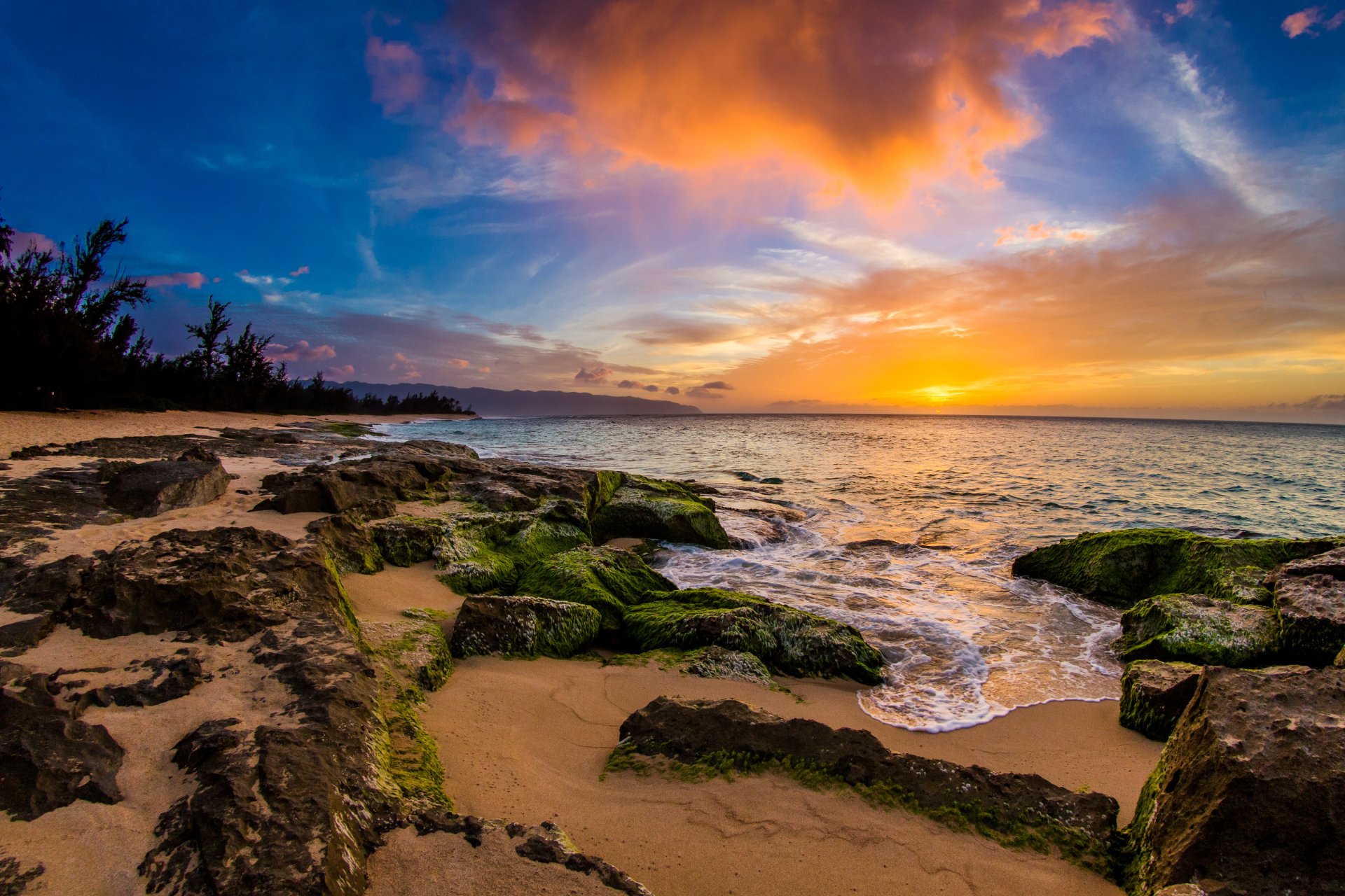 Download Sunrise Sand Beach Cloud Sky Horizon Nature Ocean 4k Ultra HD ...