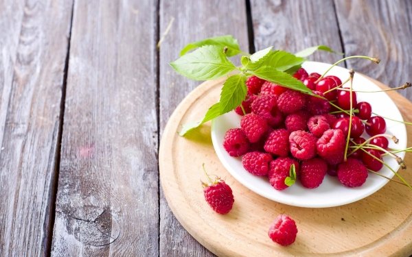 Food Berry Raspberry Cherry Fruit HD Wallpaper | Background Image