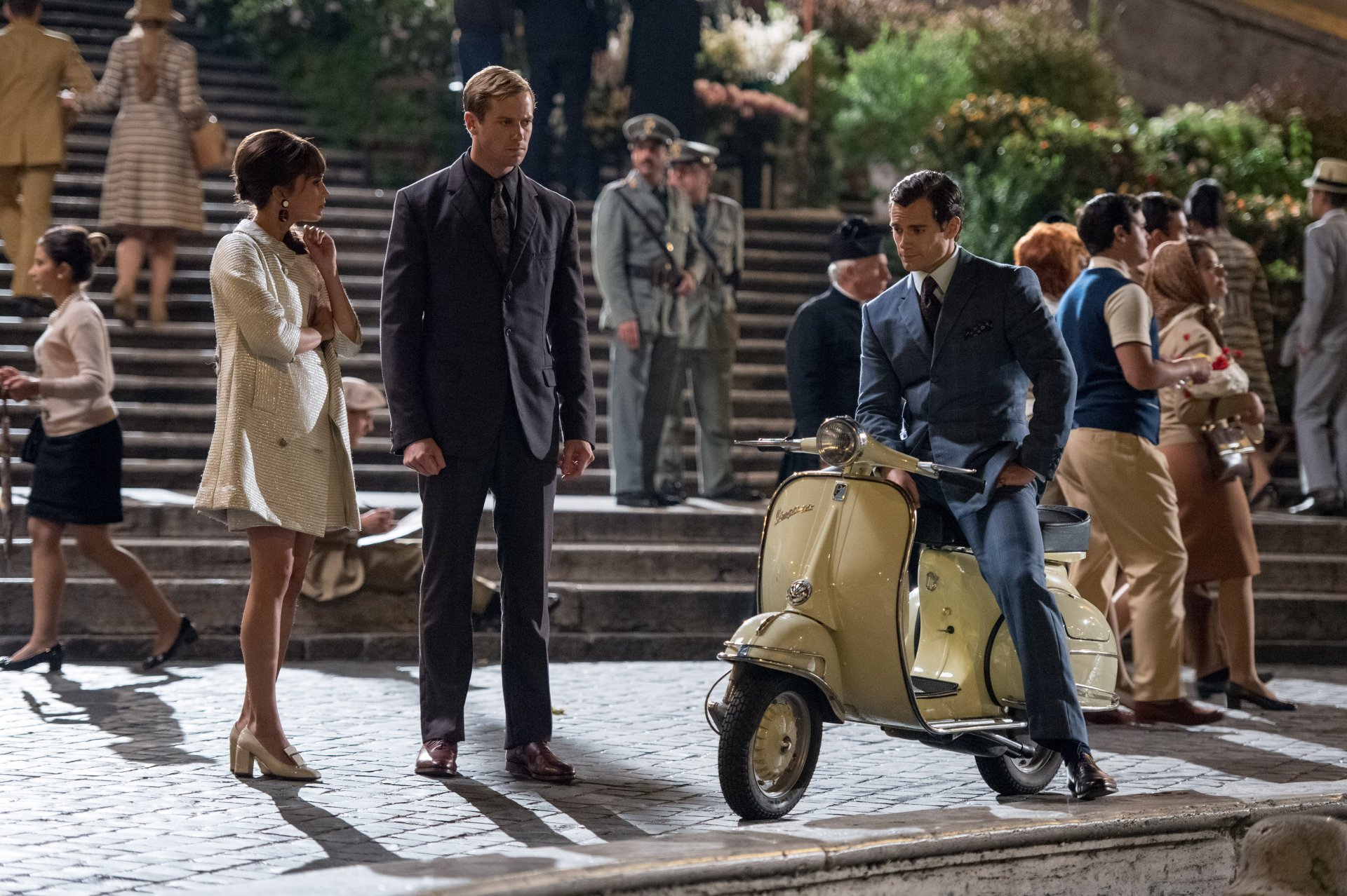 Download Gaby Teller Alicia Vikander Illya Kuryakin Armie Hammer Napoleon Solo Henry Cavill Movie The Man From U.N.C.L.E. 4k Ultra HD Wallpaper