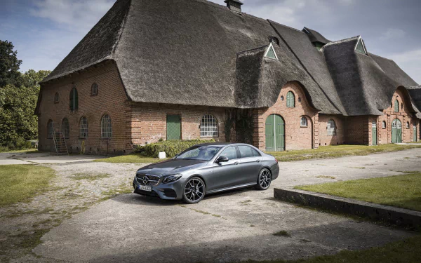 car silver car Mercedes-Benz vehicle Mercedes-Benz E-Class HD Desktop Wallpaper | Background Image
