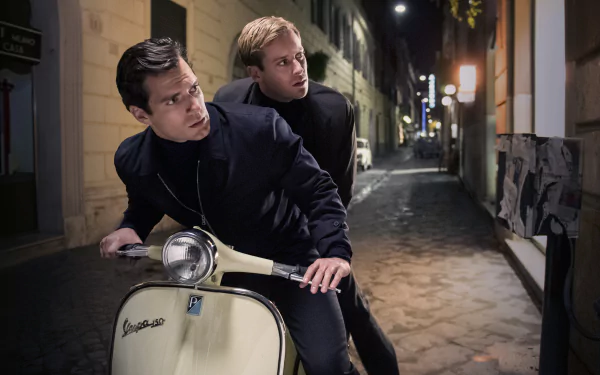 Illya Kuryakin Armie Hammer Napoleon Solo Henry Cavill movie The Man from U.N.C.L.E. HD Desktop Wallpaper | Background Image