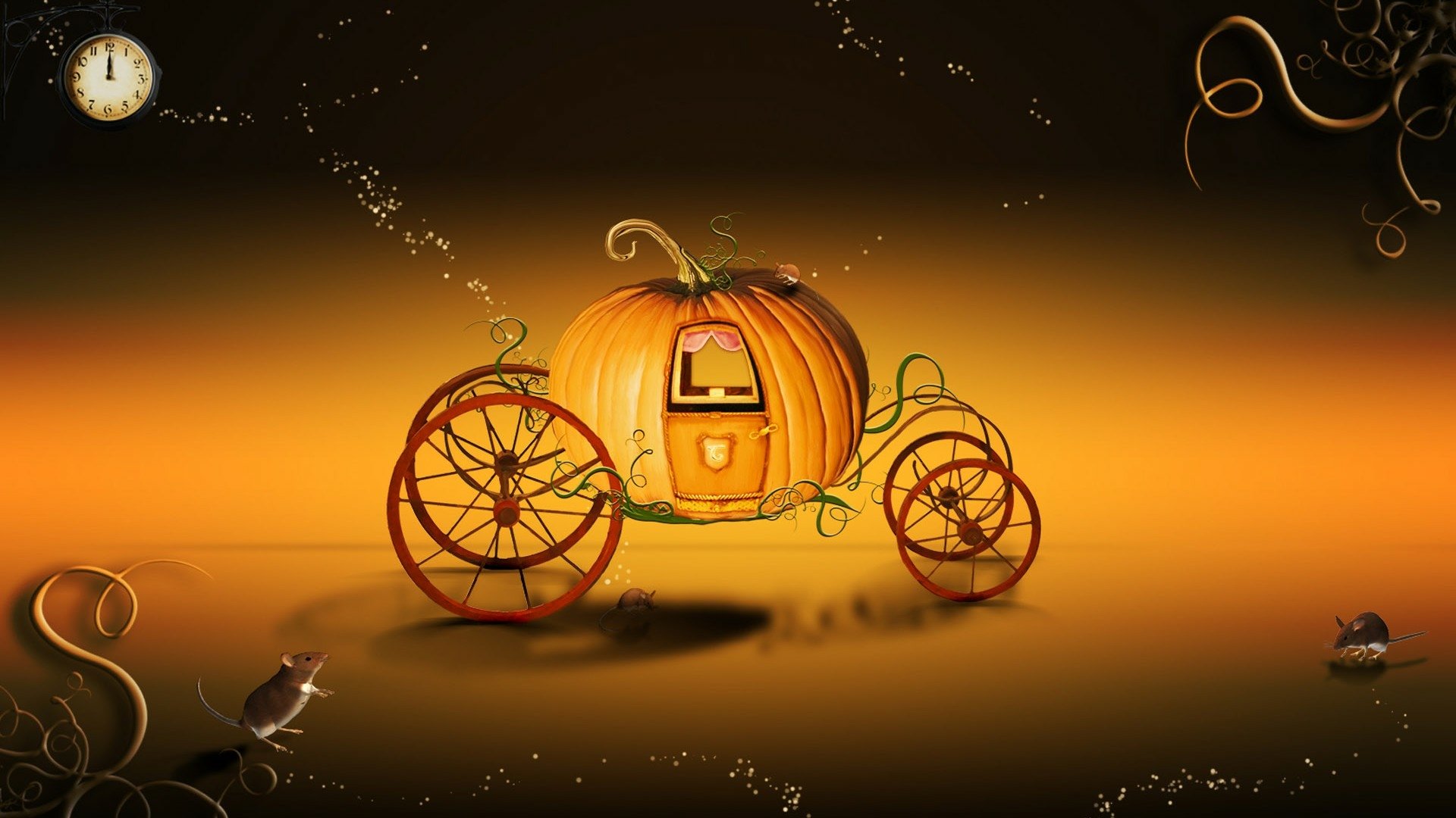 Cinderella S Pumpkin Coach 高清壁纸 桌面背景 19x1080