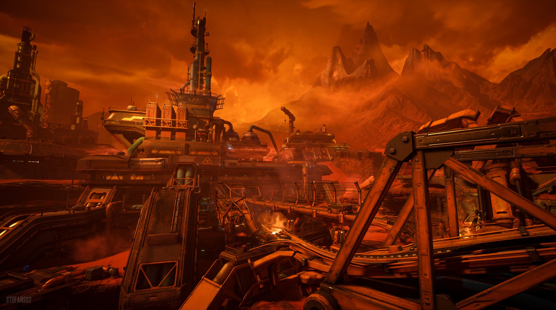 DOOM / Mars With a View 2 by StefanS02