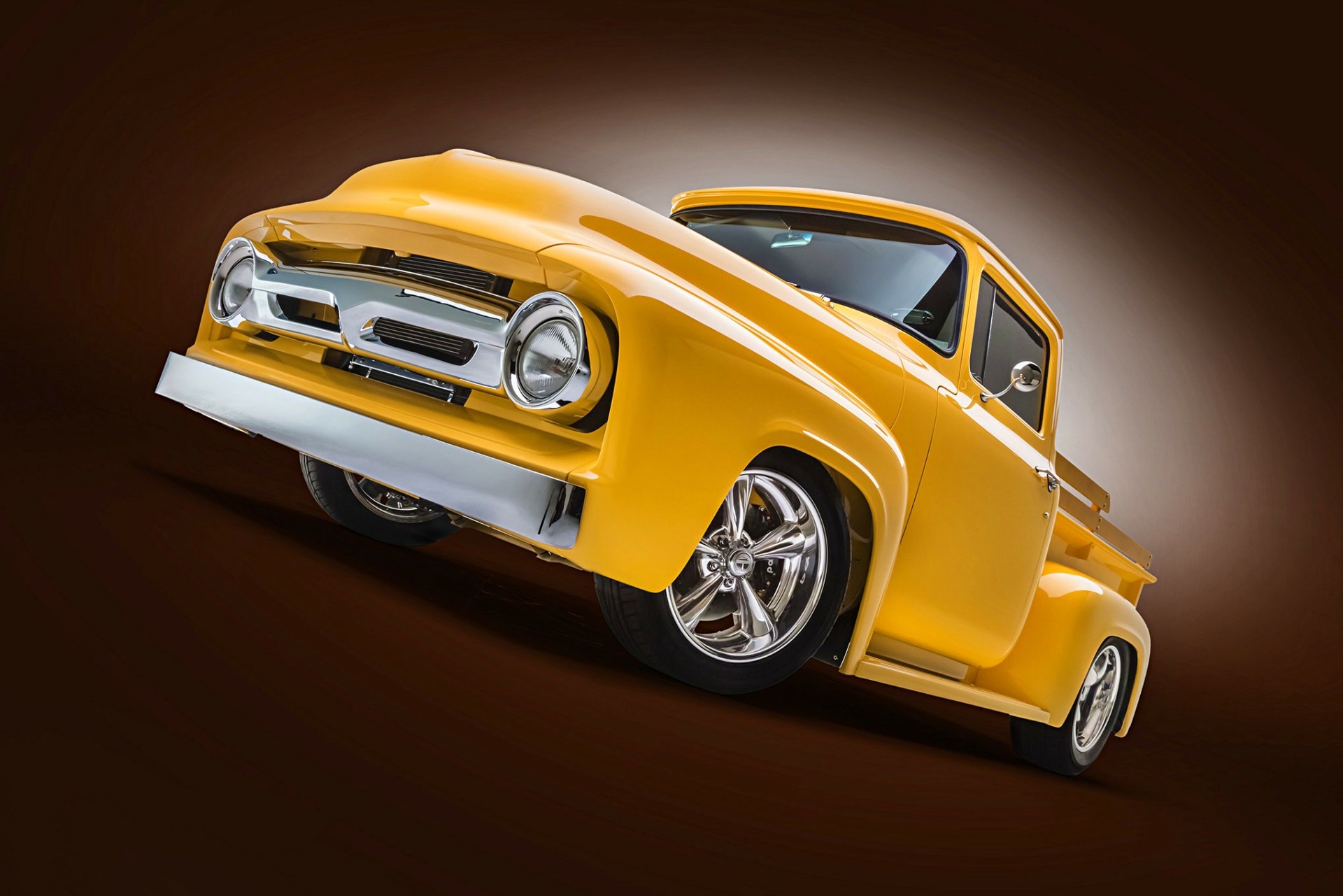 Download Hot Rod 1956 Ford F100 Vehicle Ford F100 HD Wallpaper