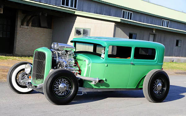 Ford hot rod vehicle 1930 Ford Sedan HD Desktop Wallpaper | Background Image