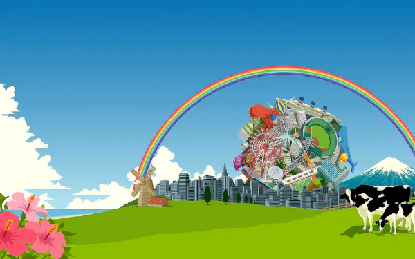 video game Katamari Damacy HD Desktop Wallpaper | Background Image