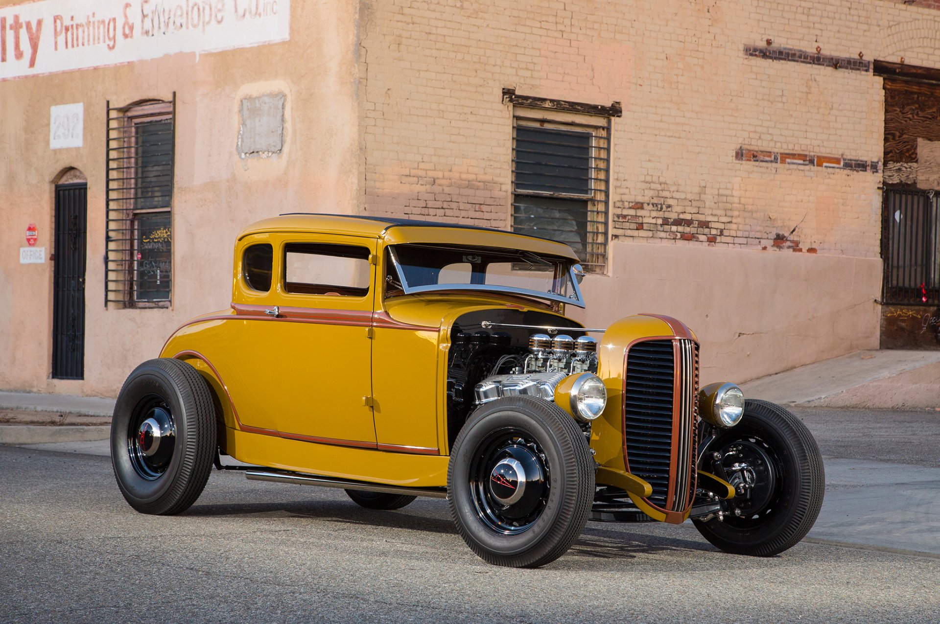 Download Vintage Car Hot Rod 1931 Ford Five-Window Coupe Vehicle Ford Coupe HD Wallpaper