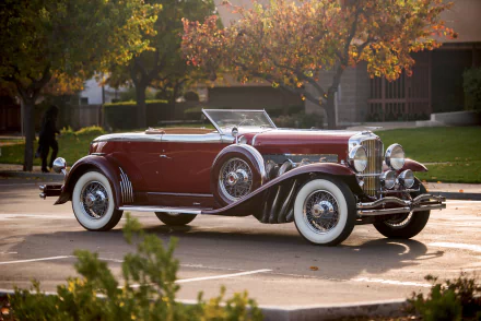  1929 Duesenberg Model J Disappearing Top Torpedo Convertible Coupe