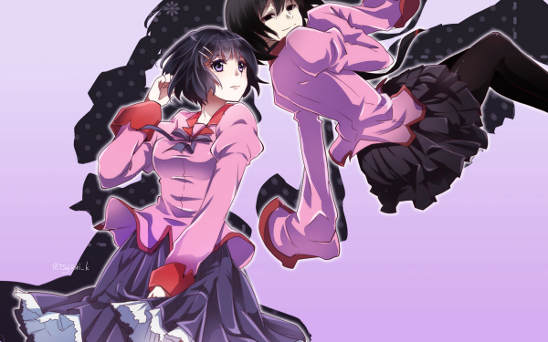 Anime Monogatari (Series) Tsubasa Hanekawa Ougi Oshino HD Wallpaper | Background Image