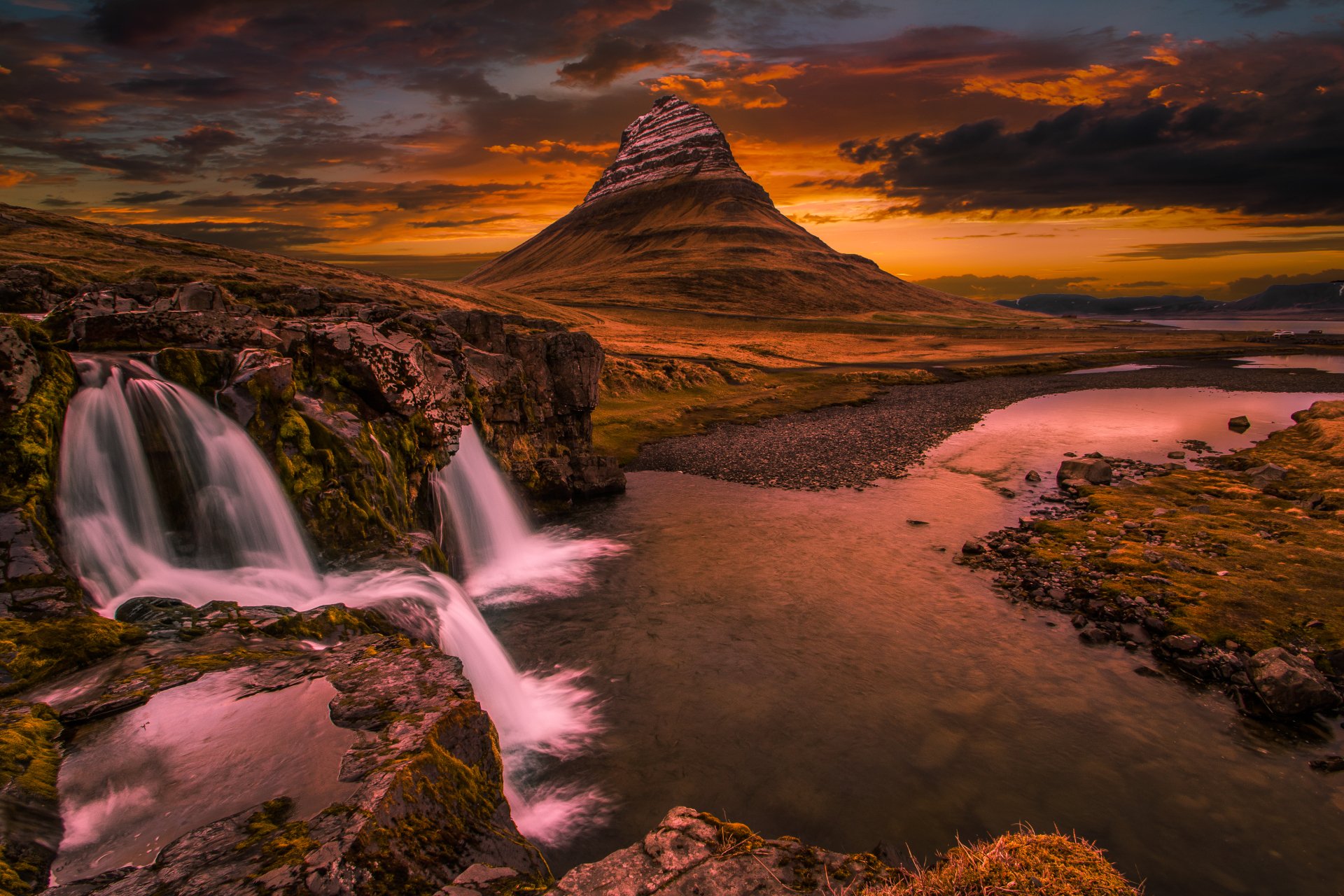 Download Cloud Mountain Nature Landscape Waterfall 4k Ultra HD ...