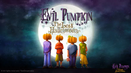 halloween movie video game Evil Pumpkin: The Lost Halloween Halloween Gaming HD Desktop Wallpaper | Background Image