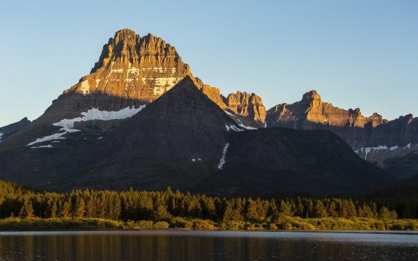 Earth Glacier National Park National Park Mountain Forest Scenic USA Montana Sunrise Lake Nature Wilderness HD Wallpaper | Background Image
