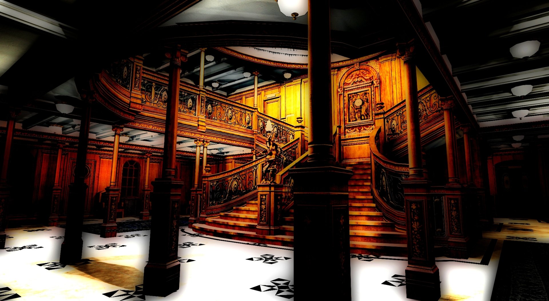 Download Titanic Man Made Stairs HD Wallpaper