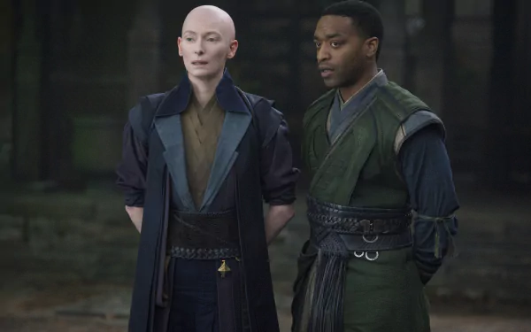 Baron Mordo Chiwetel Ejiofor Tilda Swinton The Ancient One (Doctor Strange) movie Doctor Strange HD Desktop Wallpaper | Background Image