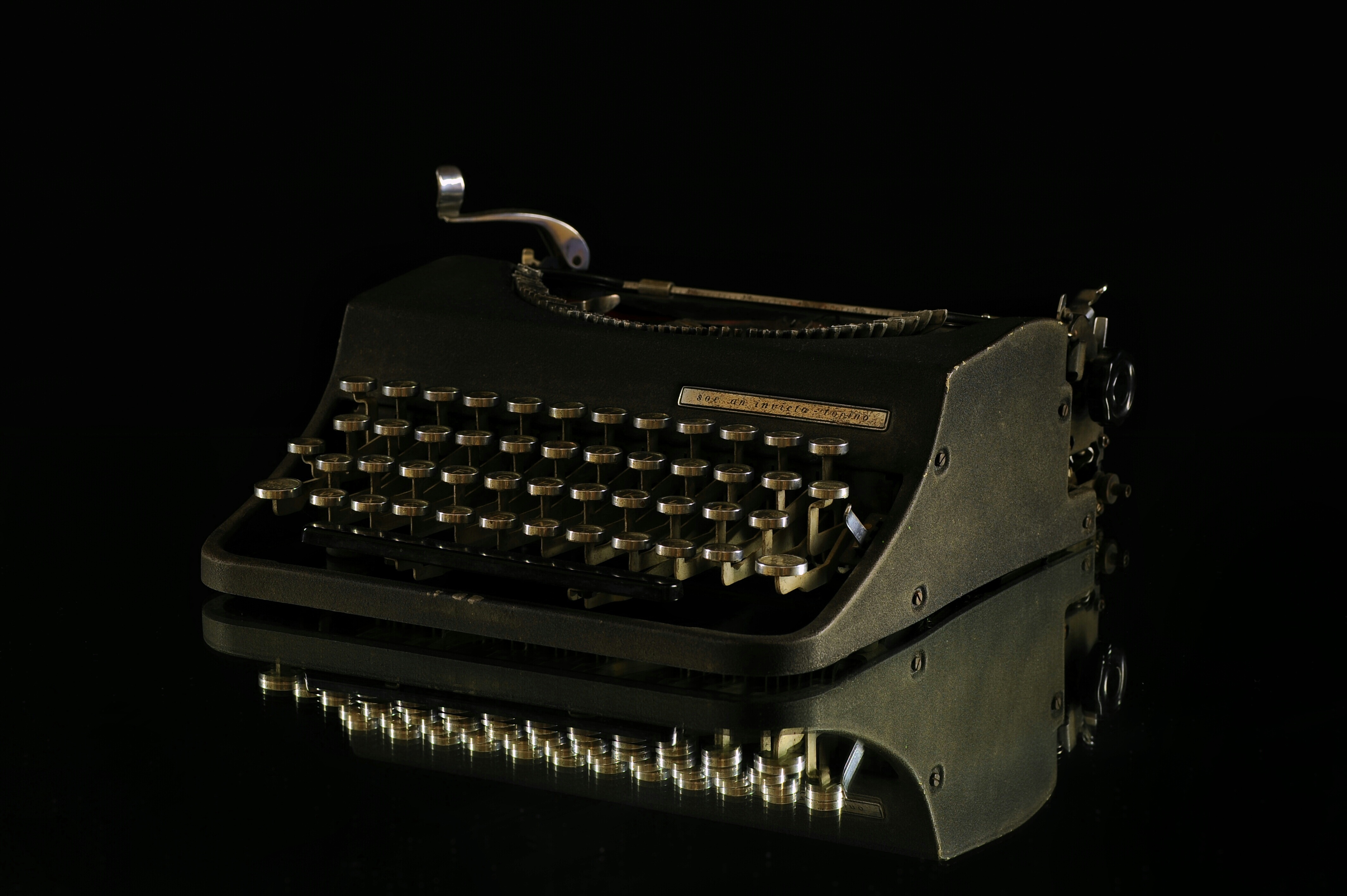Old antique typewriter by Hannibal8height