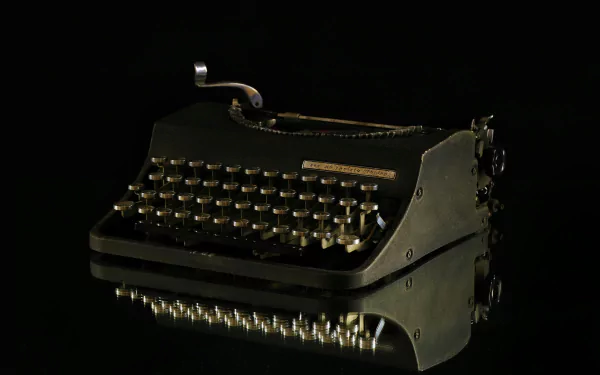  Old antique typewriter by Hannibal8height
