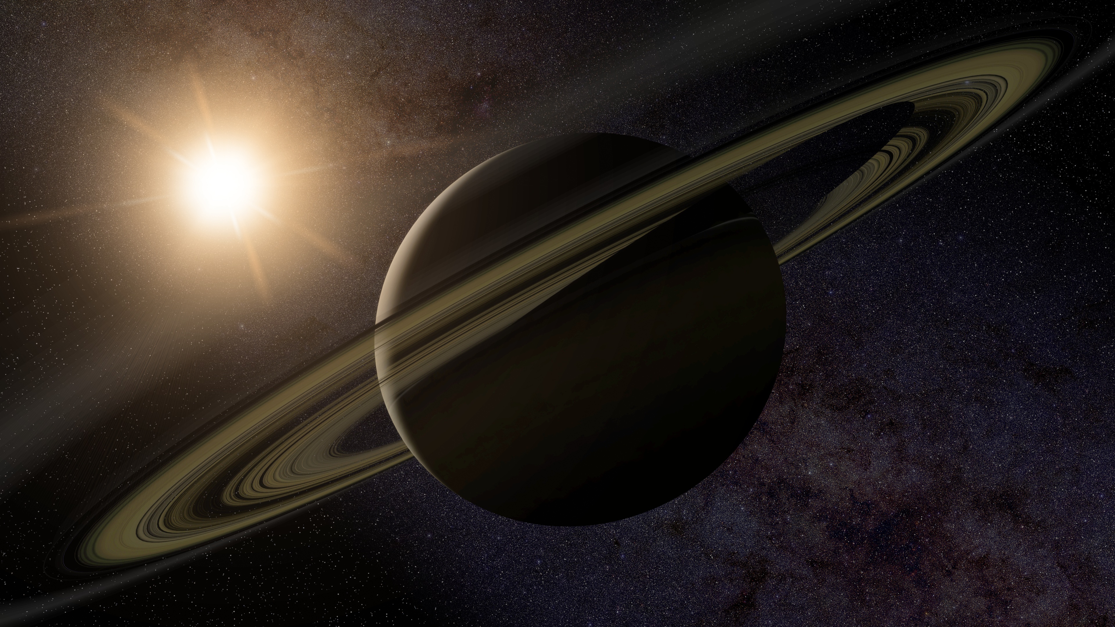 Sci Fi Saturn HD Wallpaper | Background Image