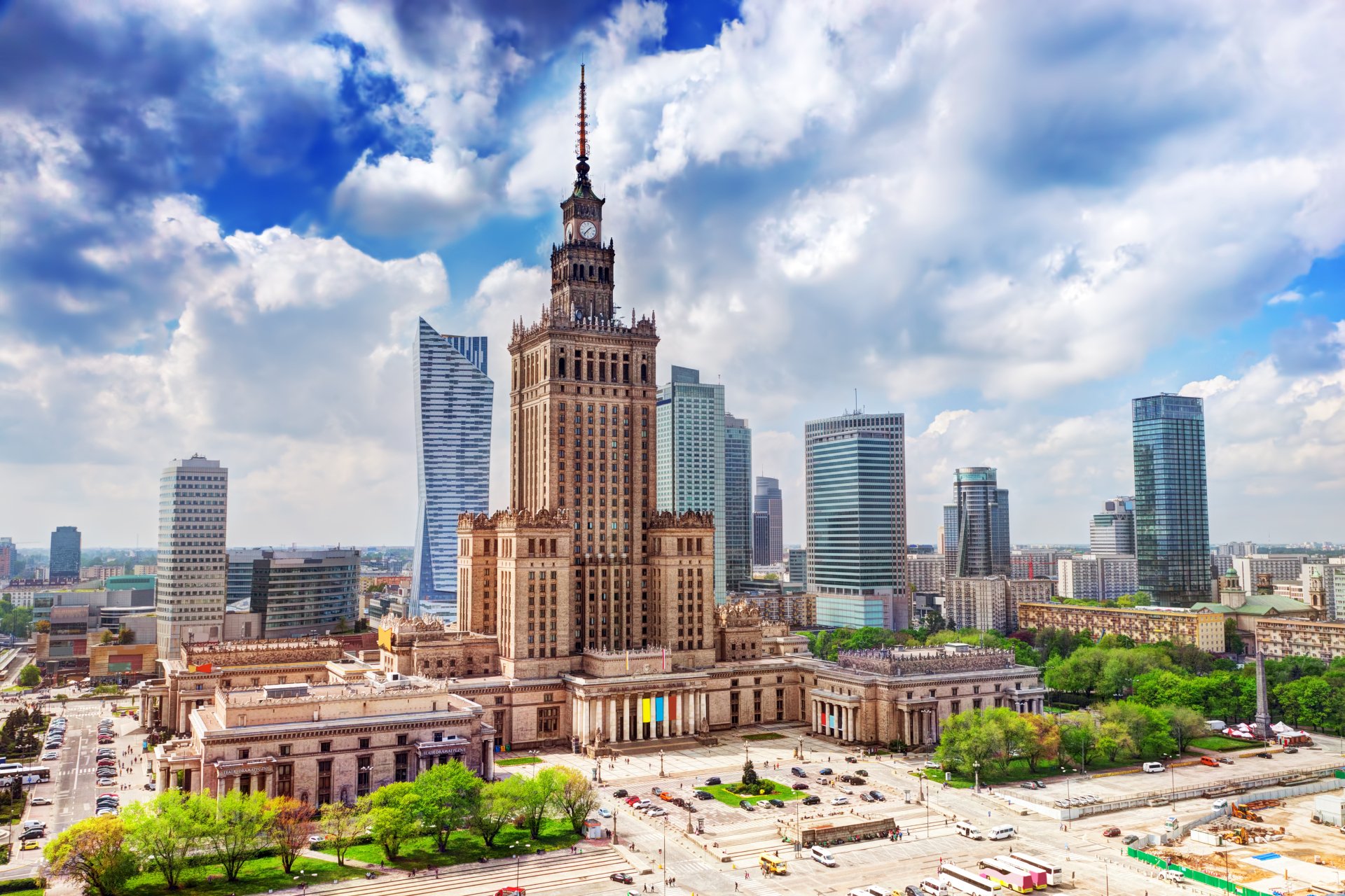 Warsaw Skyline In 4K Ultra HD Iconic Skyscrapers And Cityscape Of 