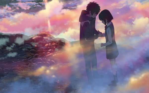 Anime Your Name. Mitsuha Miyamizu Taki Tachibana Kimi No Na Wa. HD Wallpaper | Background Image