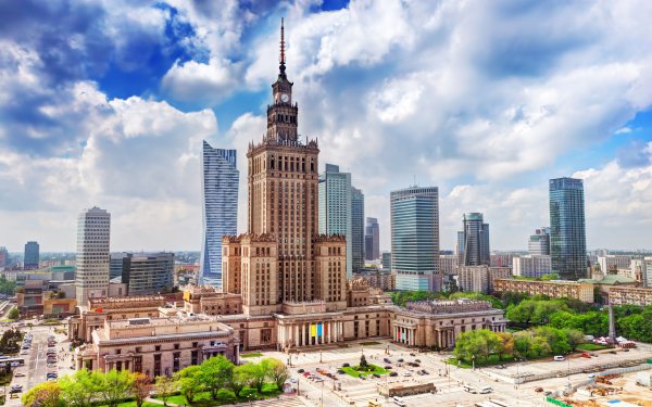 Man Made Warsaw Cities Poland Building Skyscraper City HD Wallpaper | Background Image