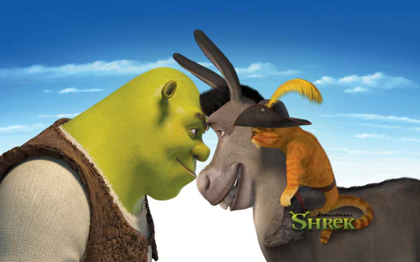 Shrek (Character) Puss in Boots Donkey (Shrek) movie shrek forever after HD Desktop Wallpaper | Background Image