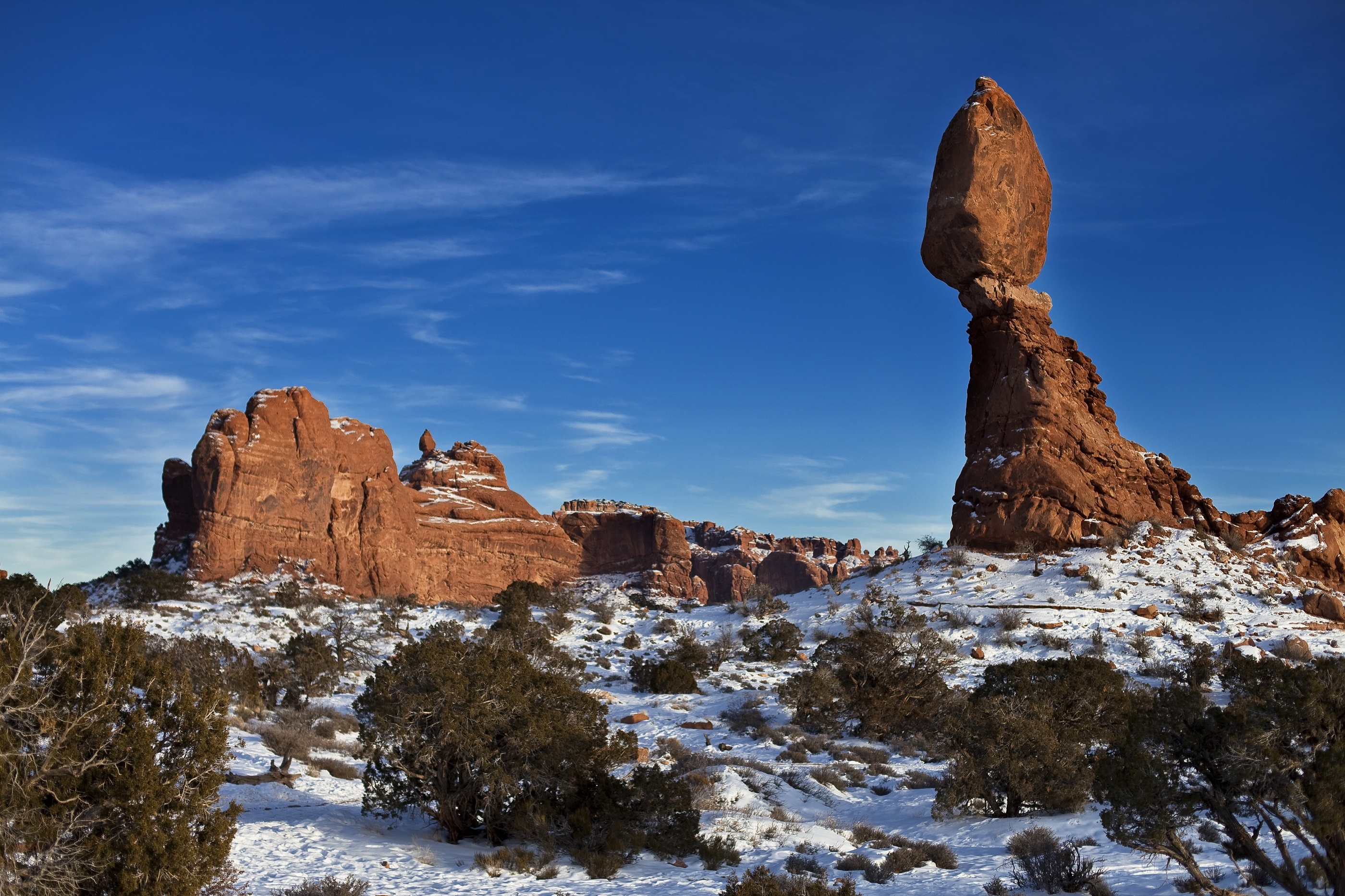 Balanced Rock Arches National Park, in Grand County, Utah, United States. by skeeze