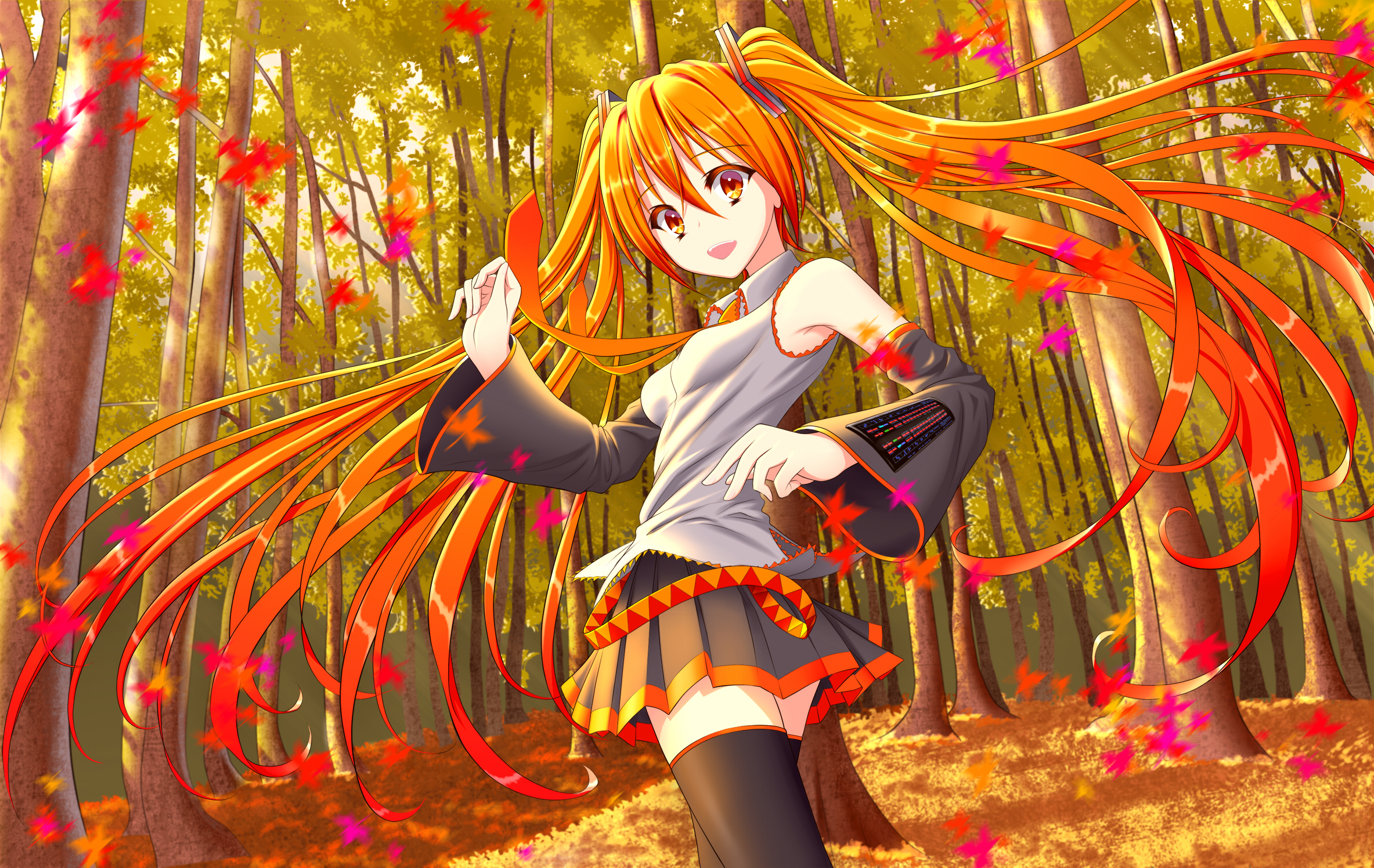 Anime Girl Autumn Wallpaper  Download to your mobile from PHONEKY