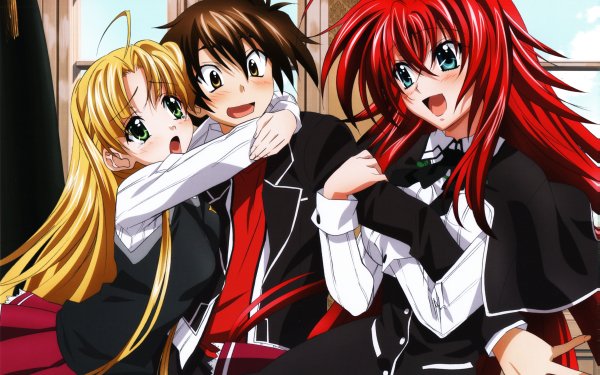 Anime High School DxD Asia Argento Issei Hyoudou Rias Gremory HD Wallpaper | Background Image