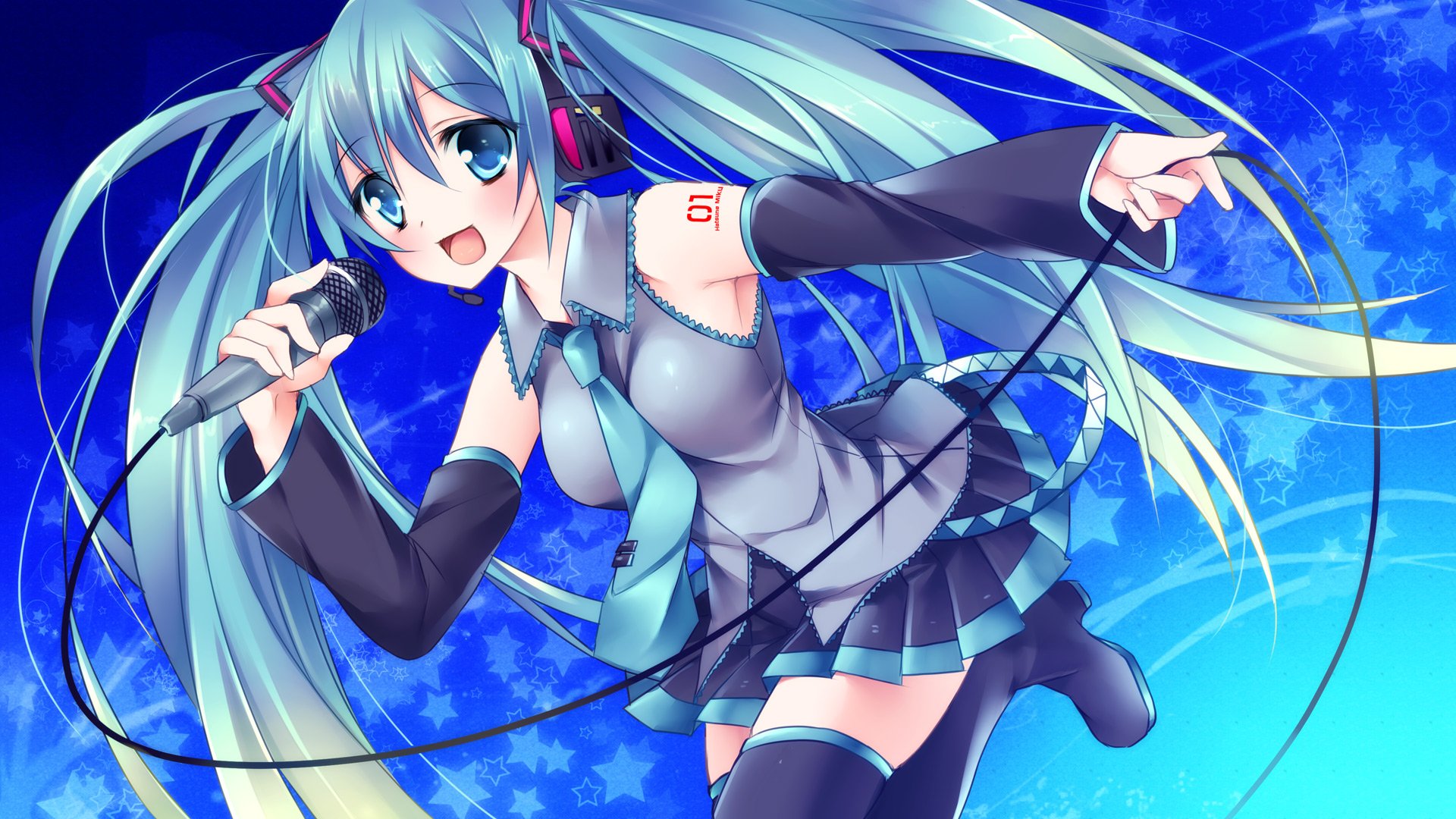 Download Hatsune Miku Anime Vocaloid HD Wallpaper