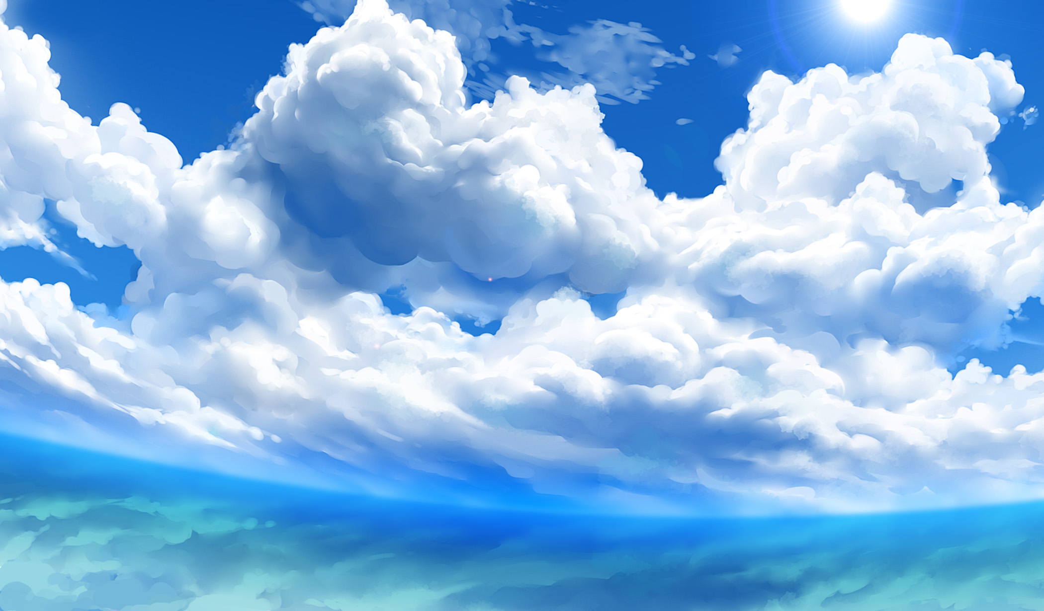 Anime Sky HD Wallpaper | Background Image