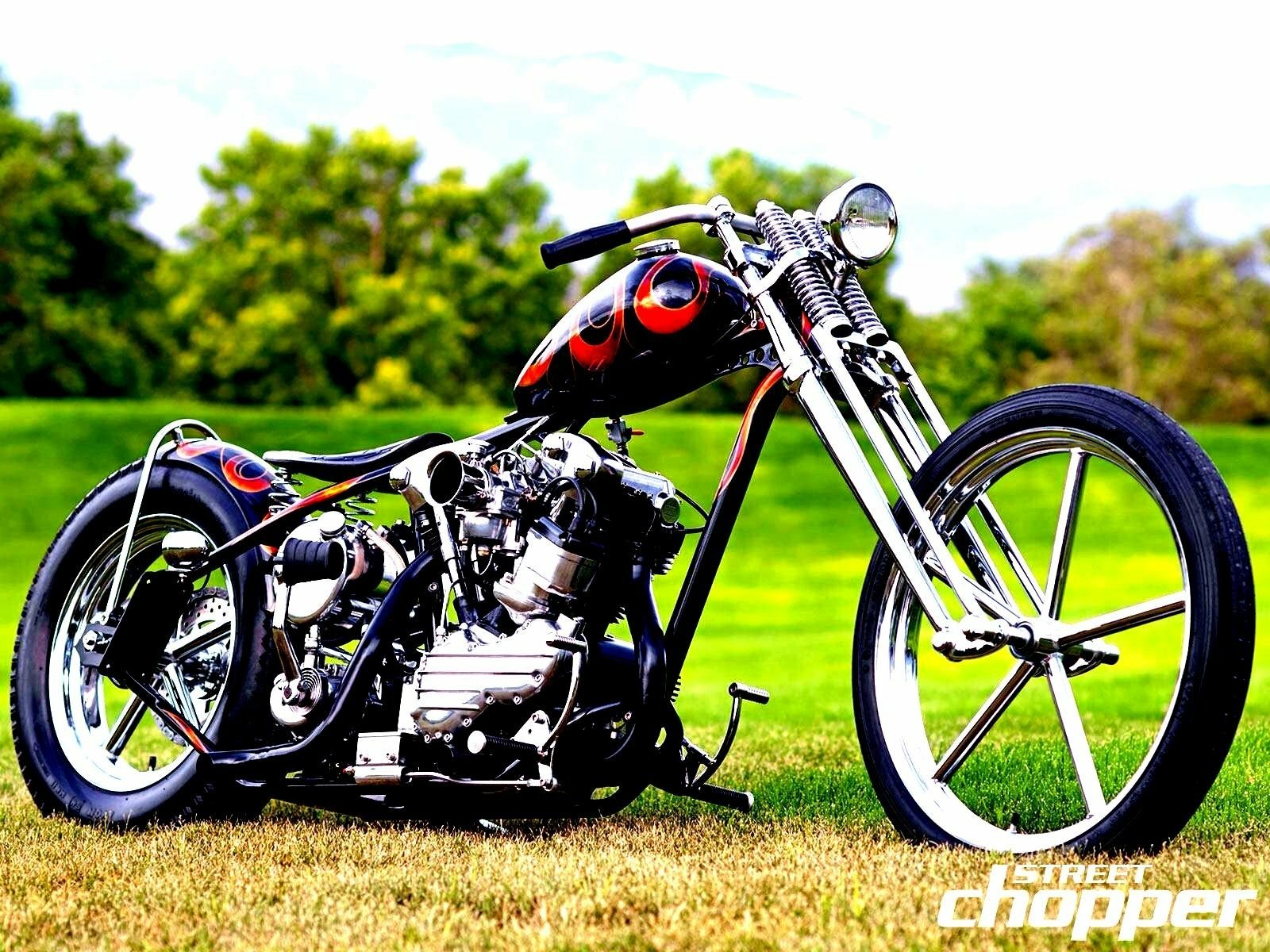 Download Motorcycle Vehicle Chopper Wallpaper