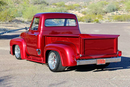 hot rod vehicle 1955 Ford F-100 HD Desktop Wallpaper | Background Image