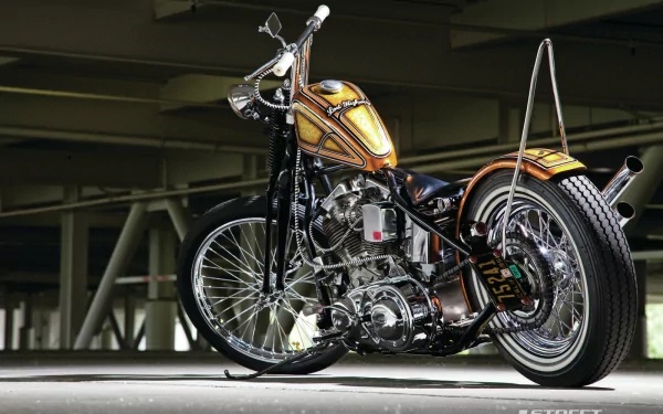 motorcycle vehicle chopper HD Desktop Wallpaper | Background Image