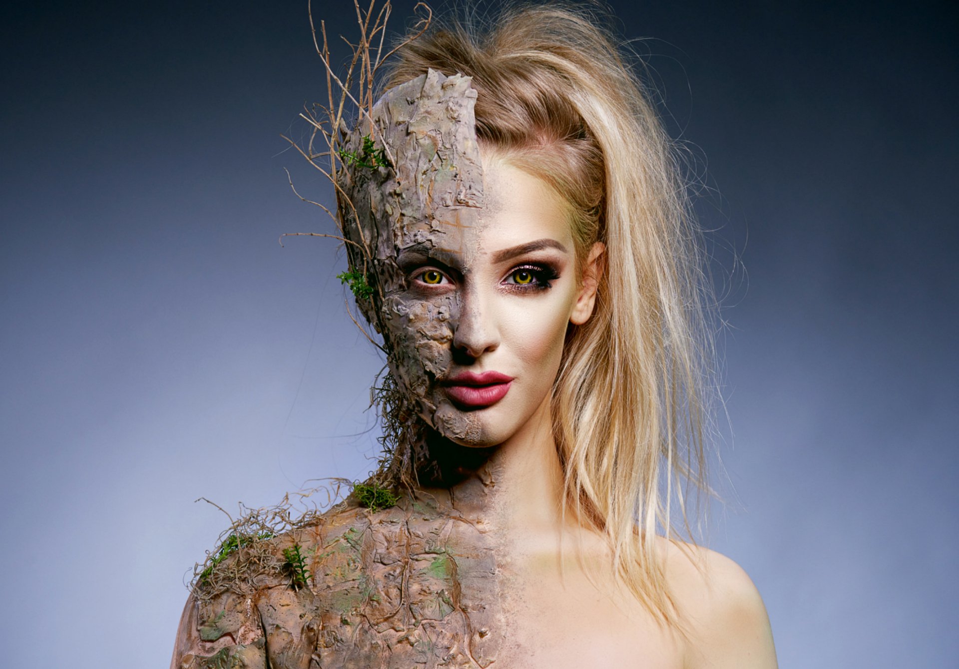 Fantasy Cosplay Woman HD Wallpaper: Enchanted Duality Portrait by ...