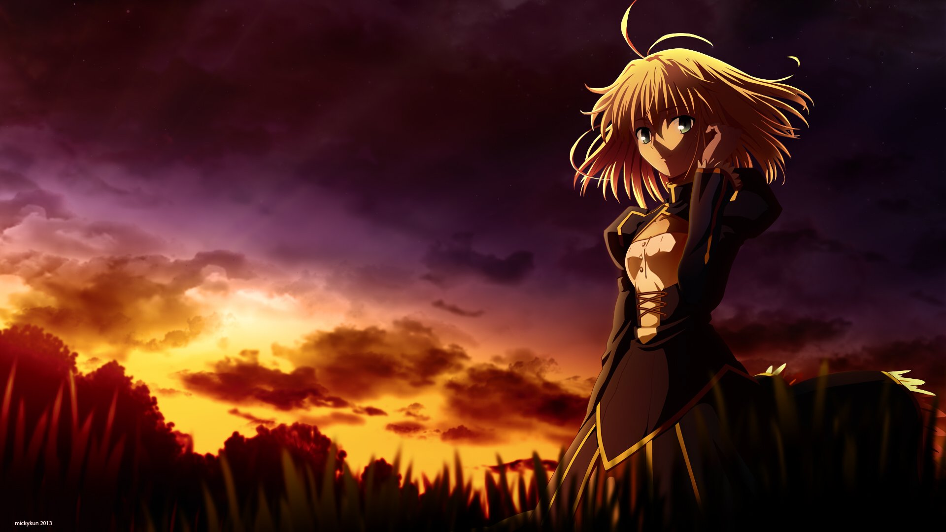 Download Saber (Fate Series) Anime Fate/Zero HD Wallpaper