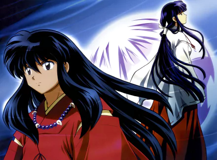 A stunning 8K Ultra HD wallpaper featuring characters from InuYasha, showcasing dynamic poses and intricate details against a vivid background. Anime fans will appreciate this captivating artwork.